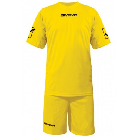 COMPLETO CALCIO KIT GIVOVA (GIALLO)